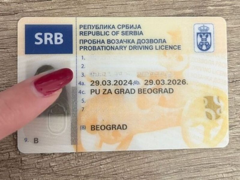 prikaz probne vozačke dozvole